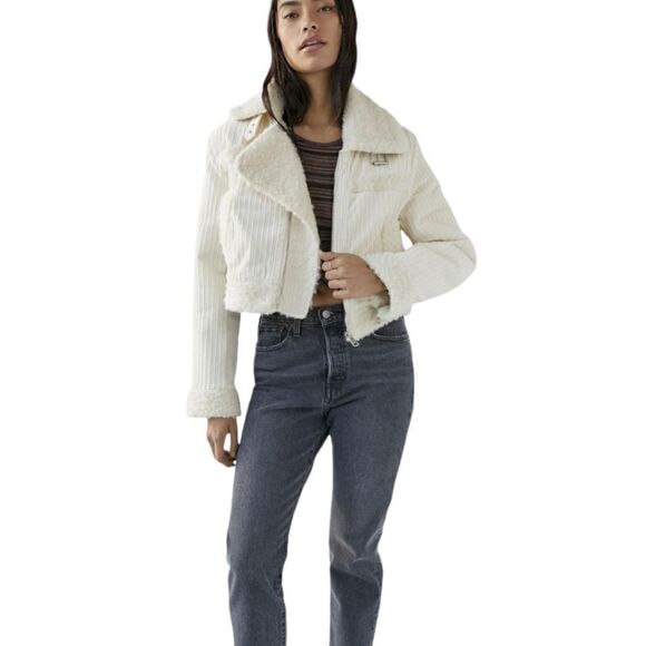 Urban Outfitters Women's NEW with Tags Corduroy/Sherpa BDG Salem Jacket - sz. S - Picture 1 of 6